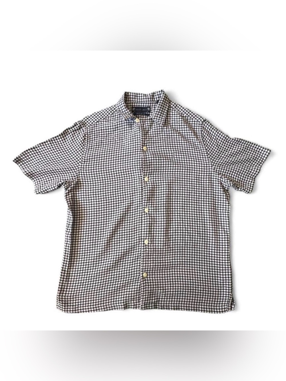 AllSaints Men’s Checkered Short-Sleeve Button-Up Shirt